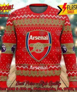 EPL 2023 Arsenal Big Logo Ugly Christmas Sweater