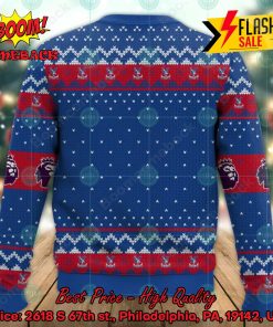 EPL 2023 Crystal Palace Big Logo Ugly Christmas Sweater