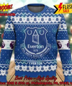 EPL 2023 Everton Big Logo Ugly Christmas Sweater