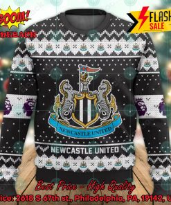 EPL 2023 Newcastle United Big Logo Ugly Christmas Sweater