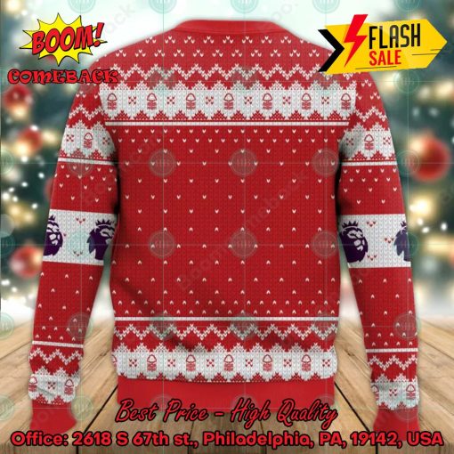 EPL 2023 Nottingham Forest Big Logo Ugly Christmas Sweater