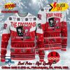 Fleetwood Town FC Big Logo Personalized Name Ugly Christmas Sweater