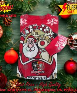 Exeter City FC Santa Reindeer Christmas Jumper