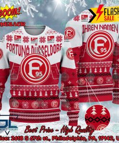 Fortuna Dusseldorf Stadium Personalized Name Ugly Christmas Sweater