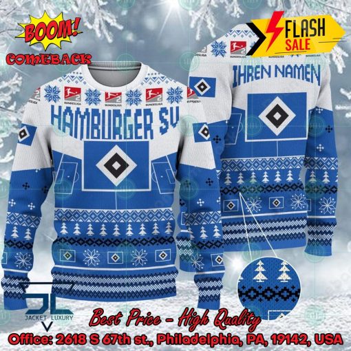 Hamburger SV Stadium Personalized Name Ugly Christmas Sweater