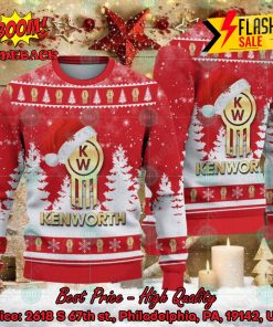 Kenworth Big Logo Santa Hat Ugly Christmas Sweater