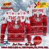 Leicester City FC Big Logo Personalized Name Ugly Christmas Sweater