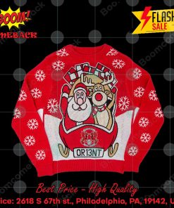 Leyton Orient FC Santa Reindeer Christmas Jumper