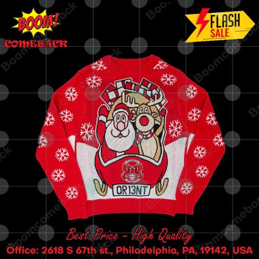 Leyton Orient FC Santa Reindeer Christmas Jumper