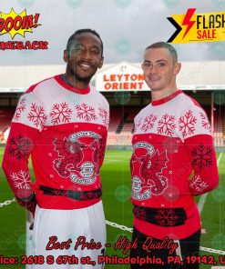 Leyton Orient FC Snowflake Christmas Jumper