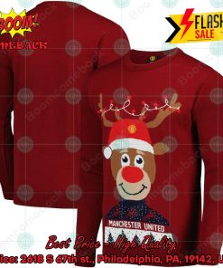 Manchester United Novelty Reindeer Christmas Jumper