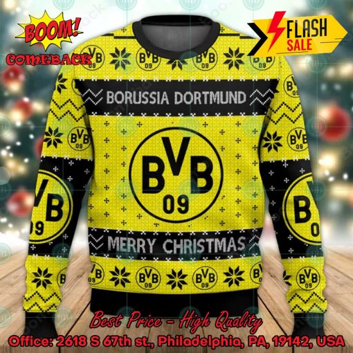 Merry Christmas Borussia Dortmund Ugly Christmas Sweater