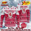 Lincoln City FC Big Logo Personalized Name Ugly Christmas Sweater