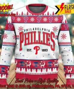 MLB Philadelphia Phillies Est 1883 Ugly Christmas Sweater