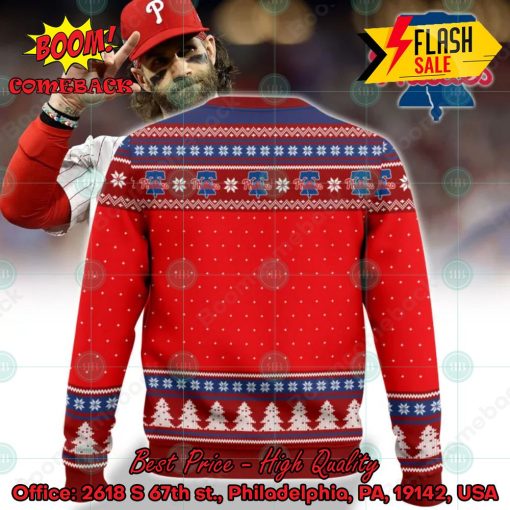 MLB Texas Rangers Atta Boy Bryce Harper Ugly Christmas Sweater