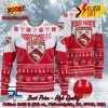 Newport County AFC Big Logo Personalized Name Ugly Christmas Sweater