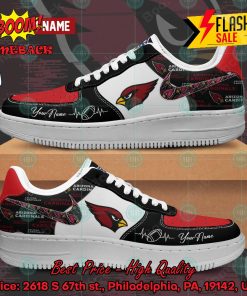 NFL Arizona Cardinals Personalized Name Nike Air Force Sneakers