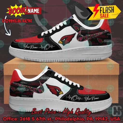 NFL Arizona Cardinals Personalized Name Nike Air Force Sneakers