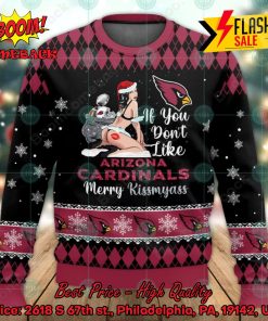 NFL Arizona Cardinals Sexy Girl Merry Kissmyass Ugly Christmas Sweater