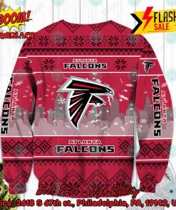 nfl atlanta falcons big logo ugly christmas sweater 2 MBbkv