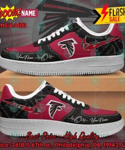 NFL Atlanta Falcons Personalized Name Nike Air Force Sneakers