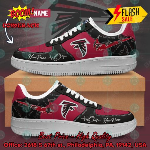 NFL Atlanta Falcons Personalized Name Nike Air Force Sneakers