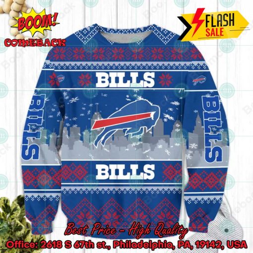 NFL Buffalo Bills Big Logo Ugly Christmas Sweater