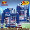 NFL Buffalo Bills Big Logo Santa Hat Ugly Christmas Sweater