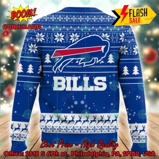 NFL Buffalo Bills Grinch I Hate People But I Love My Bills Ugly Christmas Sweater