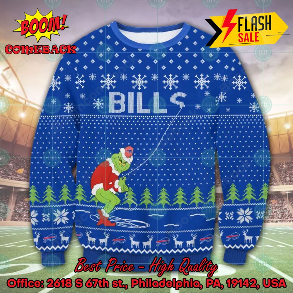 NFL Buffalo Bills Grinch Remove Thread Ugly Christmas Sweater