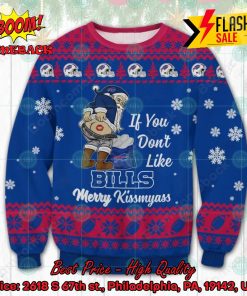 NFL Buffalo Bills Santa Merrykissmyass Ugly Christmas Sweater