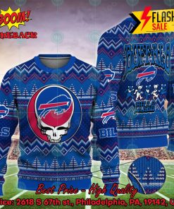 NFL Buffalo Bills x Grateful Dead Ugly Christmas Sweater