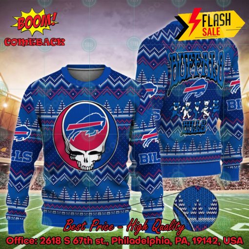 NFL Buffalo Bills x Grateful Dead Ugly Christmas Sweater