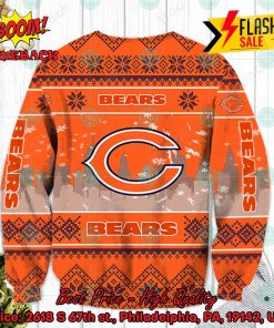nfl chicago bears big logo ugly christmas sweater 2 z56pn