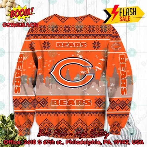 NFL Chicago Bears Big Logo Ugly Christmas Sweater