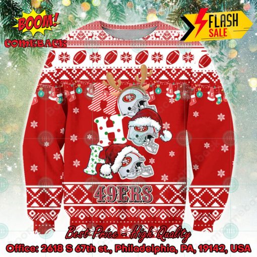 NFL San Francisco 49ers Ho Ho Ho Ugly Christmas Sweater