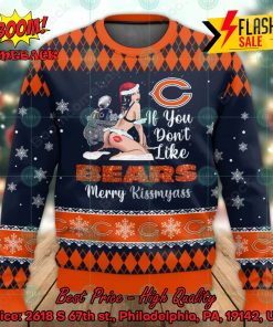 NFL Chicago Bears Sexy Girl Merry Kissmyass Ugly Christmas Sweater