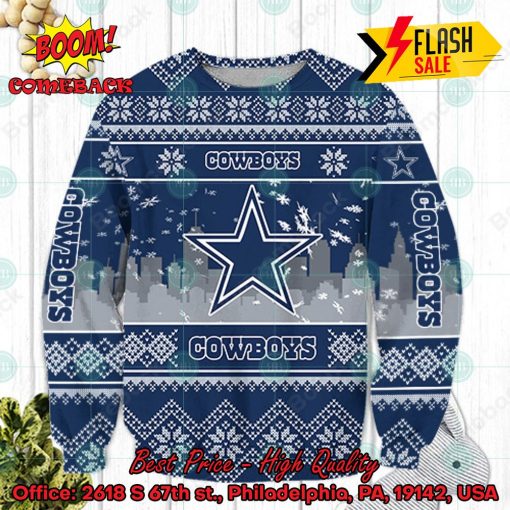 NFL Dallas Cowboys Big Logo Ugly Christmas Sweater