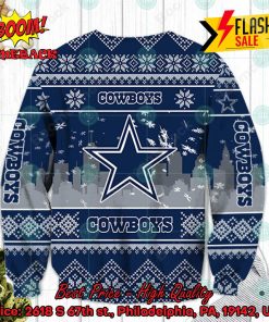 nfl dallas cowboys big logo ugly christmas sweater 2 9HCQb