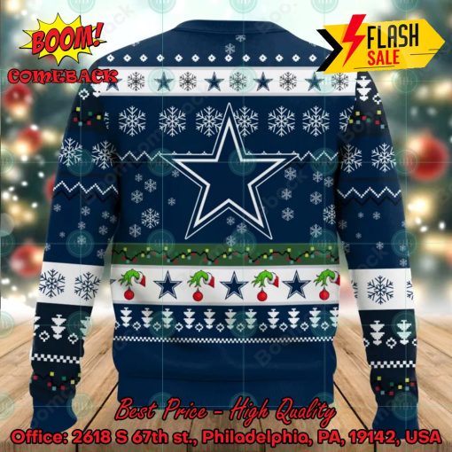 NFL Dallas Cowboys Grinch Hand My Cowboys Stole My Heart Ugly Christmas Sweater