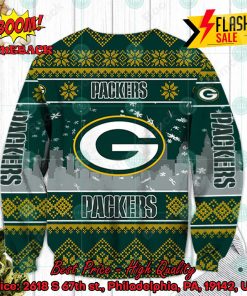 nfl green bay packers big logo ugly christmas sweater 2 8NKN4