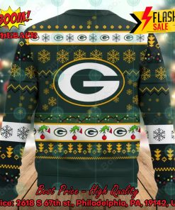 nfl green bay packers grinch hand my packers stole my heart ugly christmas sweater 2 mxbTF