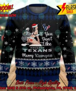 NFL Houston Texans Sexy Girl Merry Kissmyass Ugly Christmas Sweater