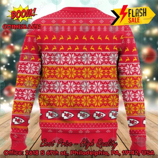 NFL Kansas City Chiefs Ball Flame Ugly Christmas Sweater