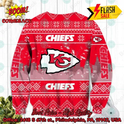 NFL Kansas City Chiefs Big Logo Ugly Christmas Sweater