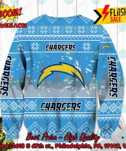nfl los angeles chargers big logo ugly christmas sweater 2 MUvq9