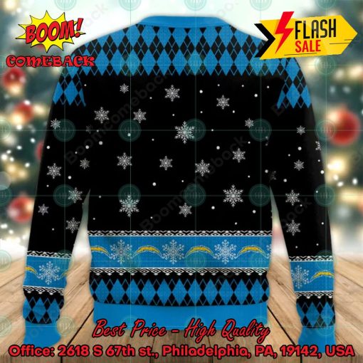 NFL Los Angeles Chargers Sexy Girl Merry Kissmyass Ugly Christmas Sweater