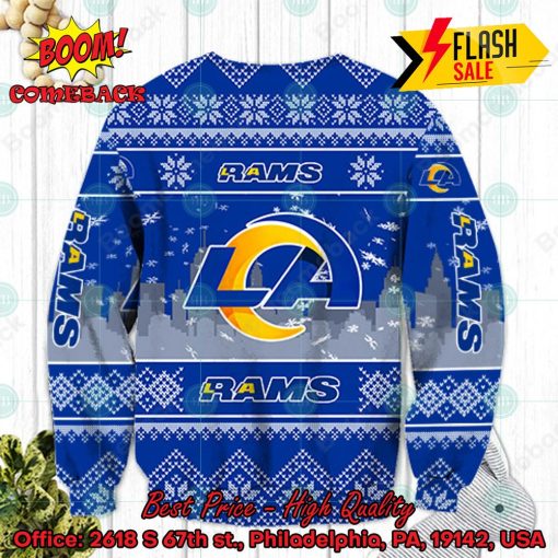 NFL Los Angeles Rams Big Logo Ugly Christmas Sweater