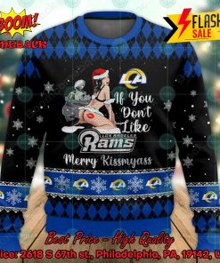 NFL Los Angeles Rams Sexy Girl Merry Kissmyass Ugly Christmas Sweater