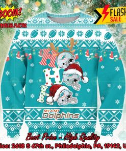 NFL Miami Dolphins Ho Ho Ho Ugly Christmas Sweater
